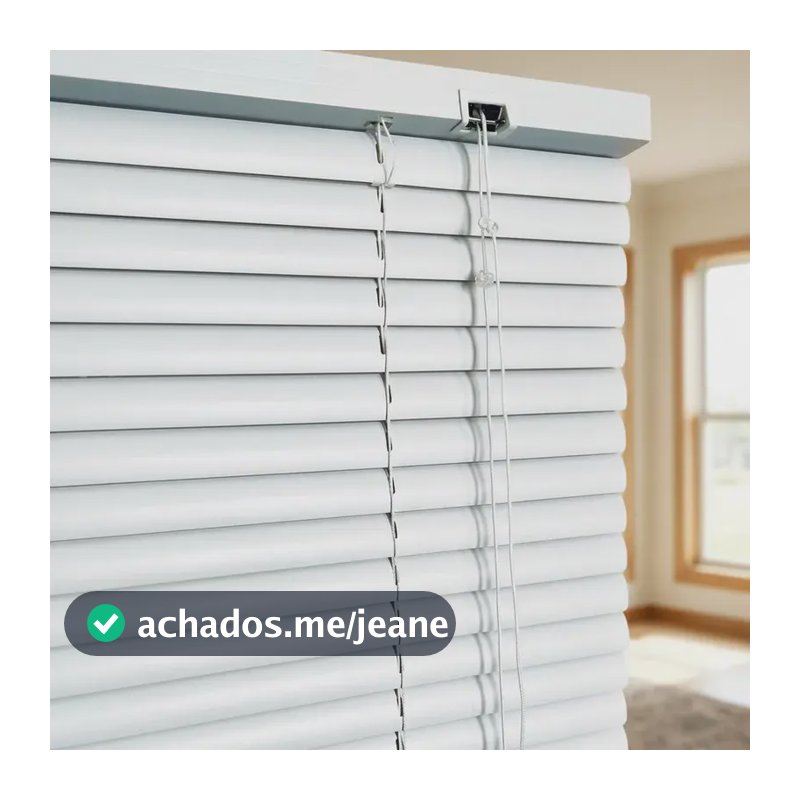 Persiana Horizontal Pvc- 1,20x1,30m Sala Quarto Vizu Decor Branco