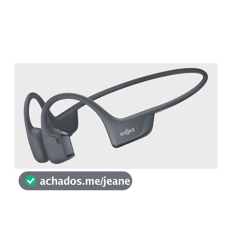 Fone de Ouvido Shokz OpenRun Pro 2 Sem Fio Condução Óssea Esporte Preto