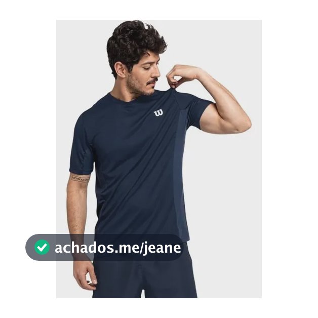 Camiseta Core Ss Tee 2 Wilson Azul-marinho Lisa G