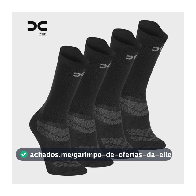 Kit 4 Meia Esportiva Academia Treino Corrida Unissex Confort