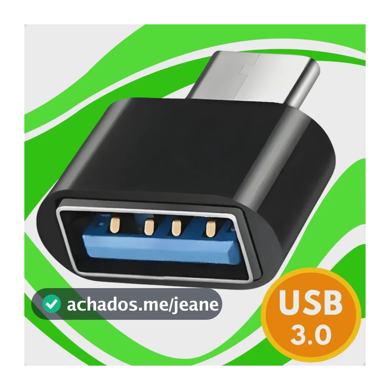 Adaptador Usb Para Usb C Conector Otg Usb 3.0 Fêmea Para Tipo C Macho