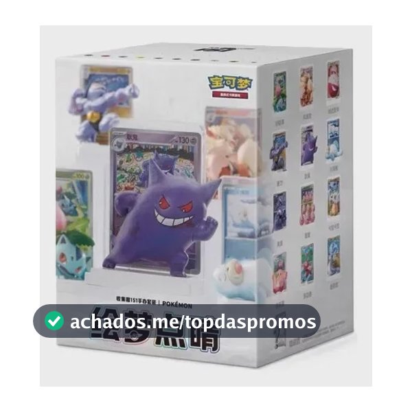 Pokémon Action Figure Surpresa + 2 Boosters Tcg 151
