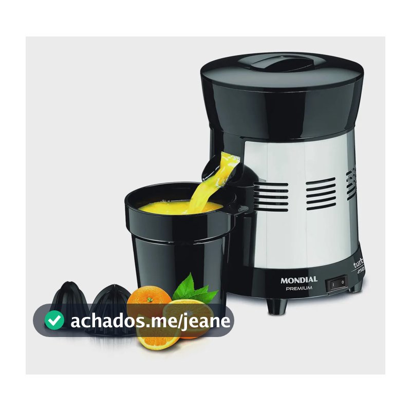 Extrator De Frutas Mondial Turbo Premium Preto 250w Bivolt Preto