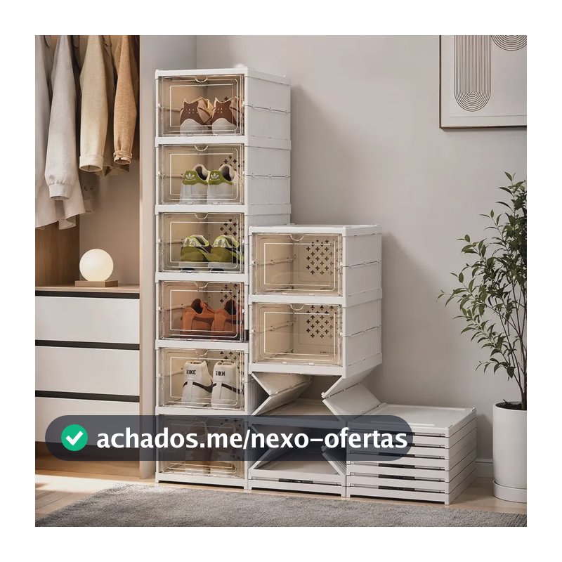 Sapateira Organizador Sapatos Empilhável Vertical 6 Andares