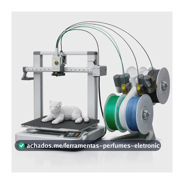 Impressora 3d Bambu Lab A1 Combo Com Ams Lite Até 4 Cores Área 256x256x256mm Multicor Fdm