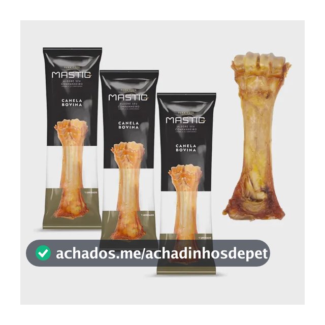 Kit 3 Canelas Bovina Mastig Petisco Natural Pet Porte Grande