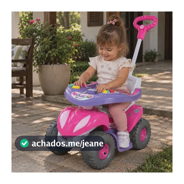Carrinho de Passeio Andador para Bebe Calesita Super Flower Rosa