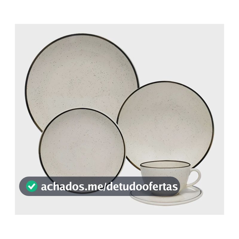 Jogo De Jantar E Chá 20 Peças Unni Brisa Oxford Aw20-5903