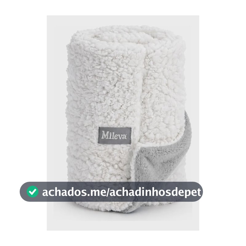 Cobertor Pet Cachorro Gato Dupla Face Coberdrom Macio Sherpa 58x78 cm - Cinza