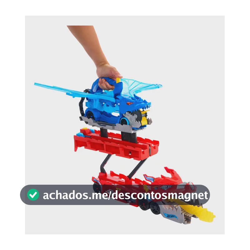 Pista Hot Wheels City Supertrailer de Dragão Acompanha 2 Carrinhos e 1 Dragão com Manobras para Crianças a Partir de 4 Anos