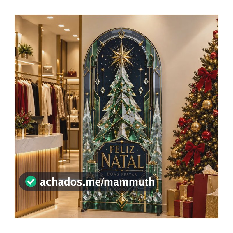 Painel Natal Romano Árvore de Natal Decoração de Festa Capa Painel Sublimado Decorativo 2x1m Em Tecido Elástico
