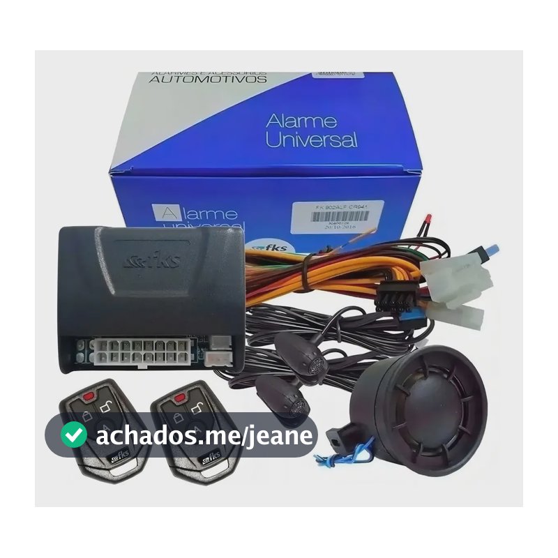 Alarme Automotivo Fks Fk902 SB902 Universal + Desliga Rádio