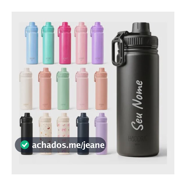Garrafa Térmica Personalizada Com Seu Nome 600ml Fitness