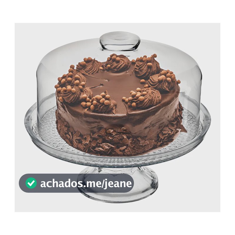 Conjunto Boleira Vidro Vitazza Com Pé