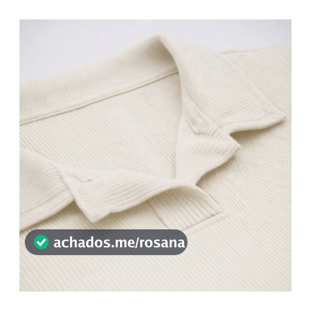 Camisa Camiseta Polo Masculina Texturizada Sem Botão