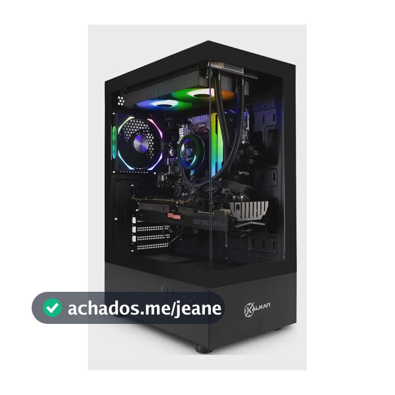 Gabinete Gamer Kalkan Avalon Pro Mid Tower Preto Klk00037 Preto