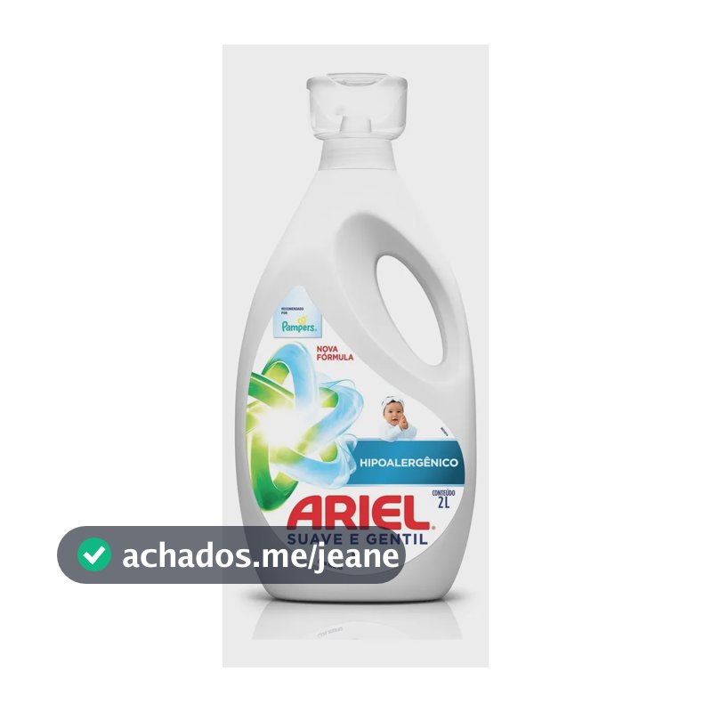 Sabão Líquido Ariel Suave e Gentil 2L
