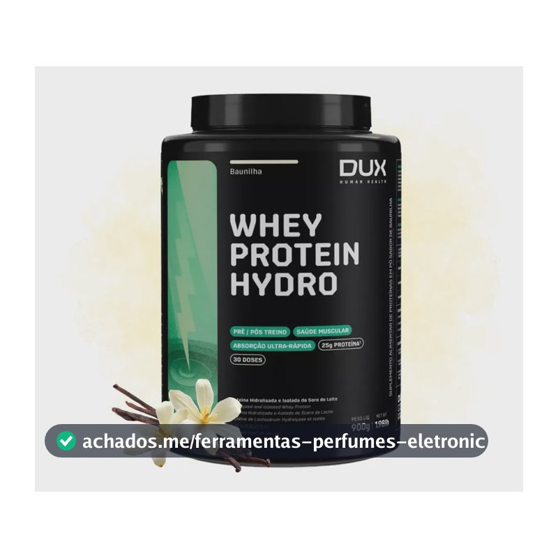 Whey Protein Hydro - Pote 900g Sabor Baunilha Baunilha