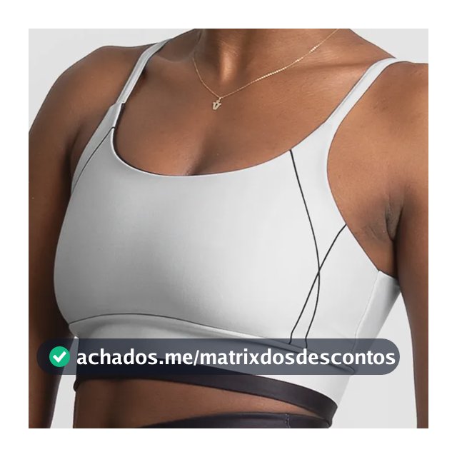 Top Alcinha Academia Feminino Fitness Alta Sustentação Cinza Liso Gg