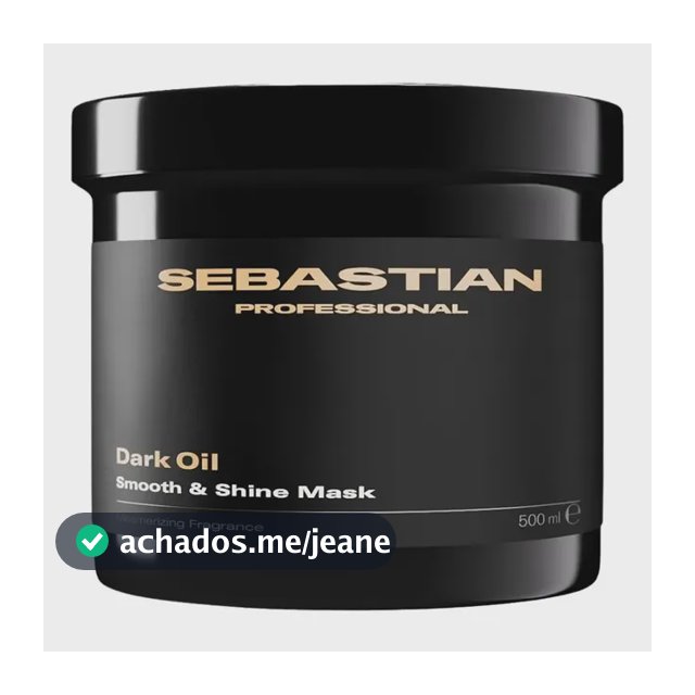 Máscara De Tratamento Dark Oil Sebastian Professional 500ml