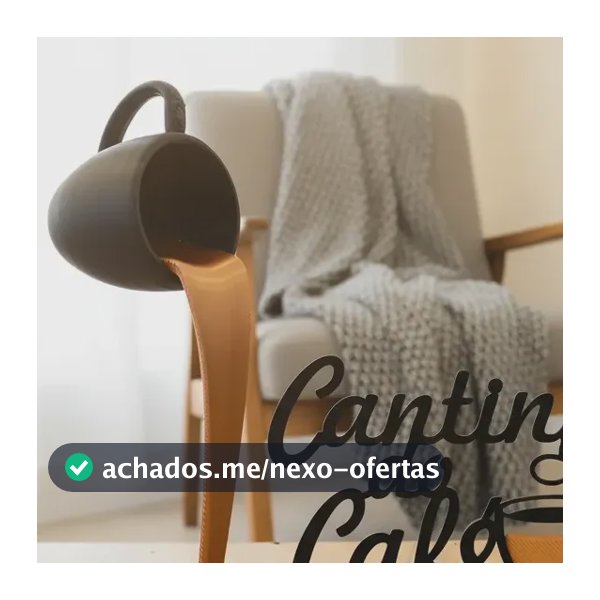 Cantinho Do Café Com Plantas Xícara Flutuante Letreiro