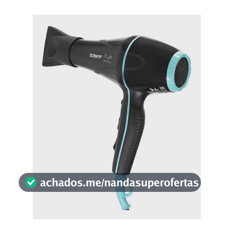 Taiff Secador Cabelo Style Preto Ion Profissional 2000w