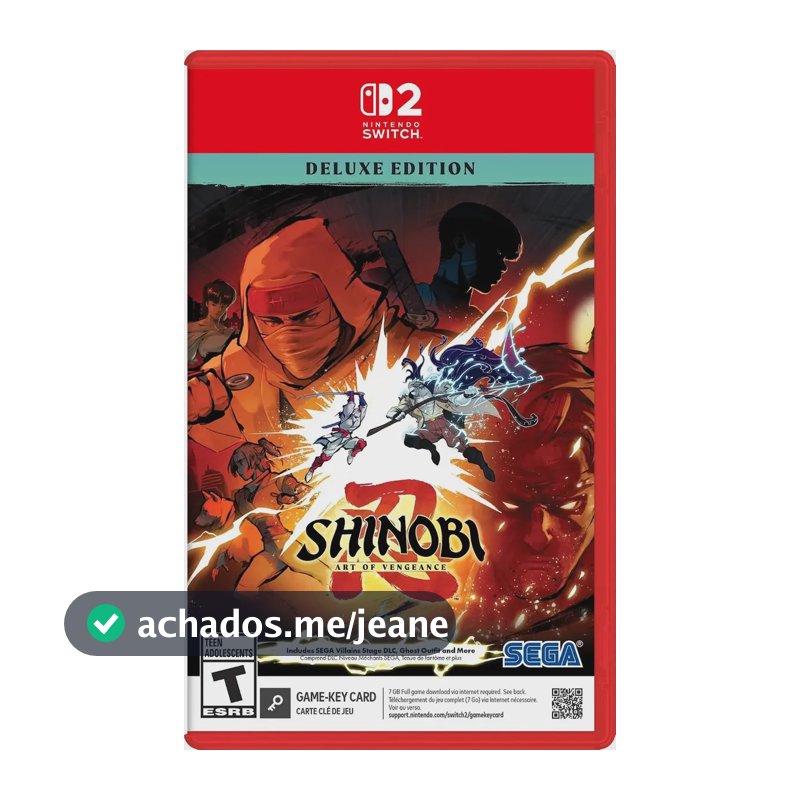 Shinobi Art Of Vengeance Deluxe Edition Switch 2