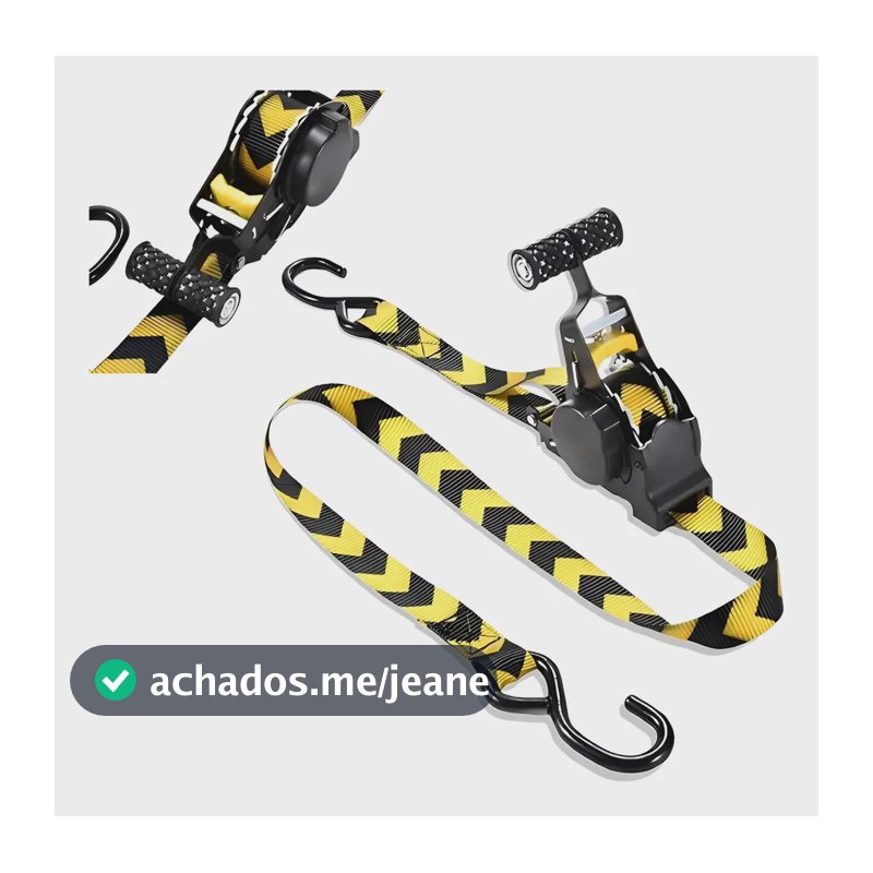 Cinta Catraca Automatica Com Caminhaoreboque Moto 680kg Amarelo