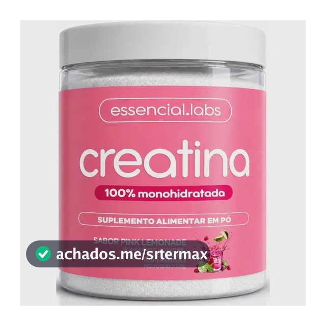 CREATINA MONOHIDRATADA 100% Pura - Sabor Pink Lemonade - 300g