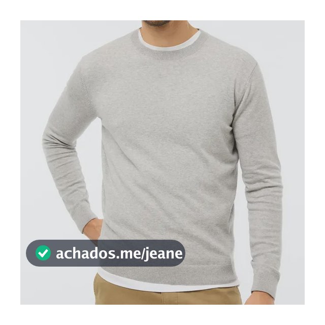 Blusão Básico Masculino Em Tricô De Algodão Hering