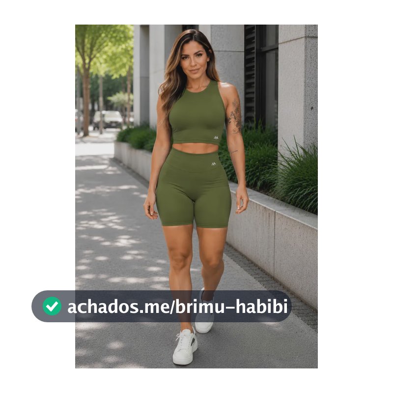 Conjunto Bermuda Feminino Academia Blackout Zero Transparenc