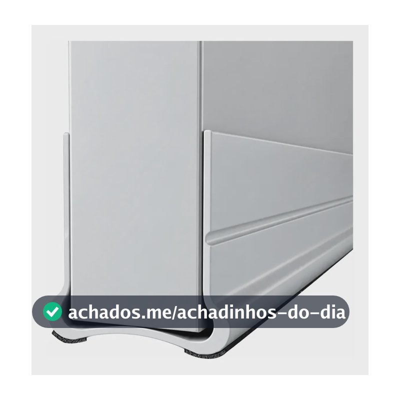 Veda Porta Fresta Ajustável Silicone Anti Água/inseto/poeira Branco
