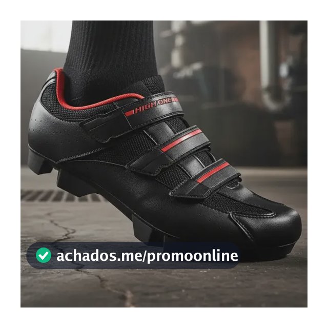 Sapatilha High One Cobok Mtb Bike Ciclismo Clip 3 Velcros Pto/vermelho 40 Br