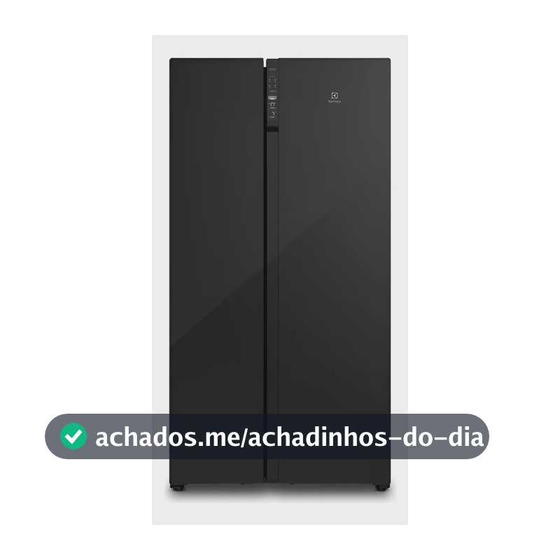 Geladeira Electrolux Frost Free Inverter 531l Efficient Auto Cor Preto