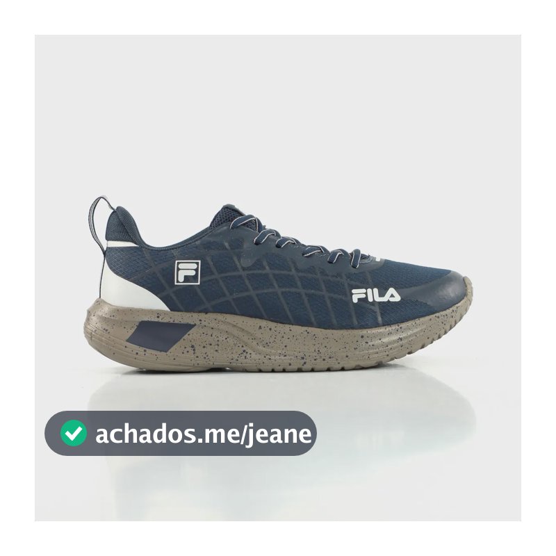 Tênis Fila Focus Masculino Cabedal Tela Respirável Academia Azul 42 Br