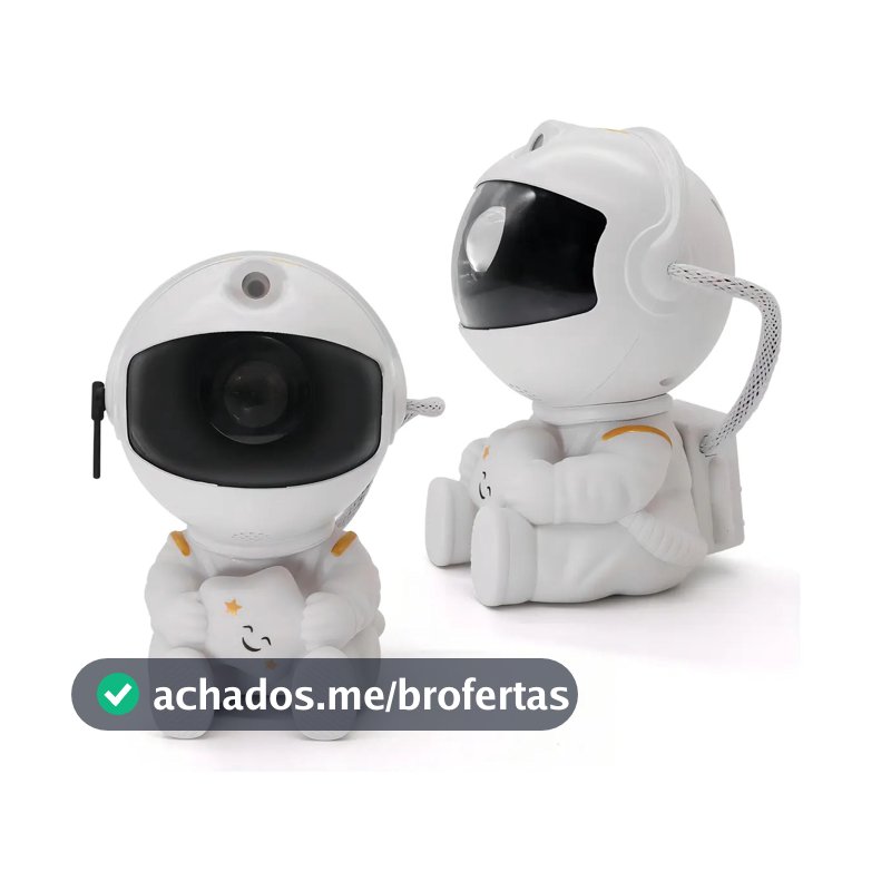 Astronauta de Galáxia e Estrelas LED Com Controle Remoto USB