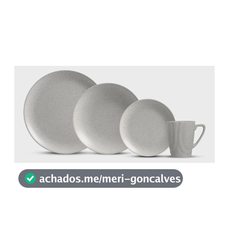 Aparelho De Jantar 16 Peças -  Concrete Alleanza Branco Lisa