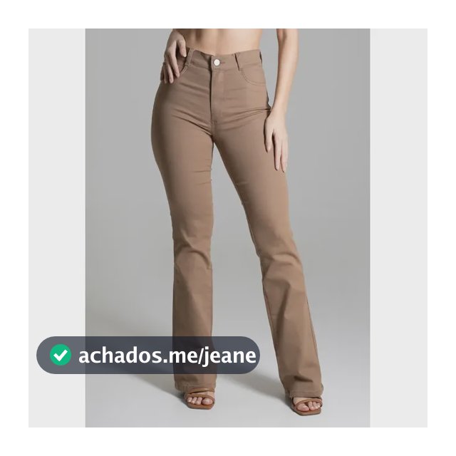 Calça Sawary Feminina Original Flare Lycra Elastano Bootcut