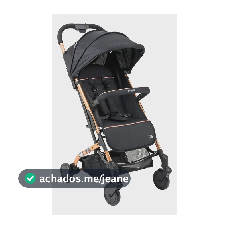 Carrinho De Bebê Zap Compacto Dobrável - Burigotto, Metal Cobre
