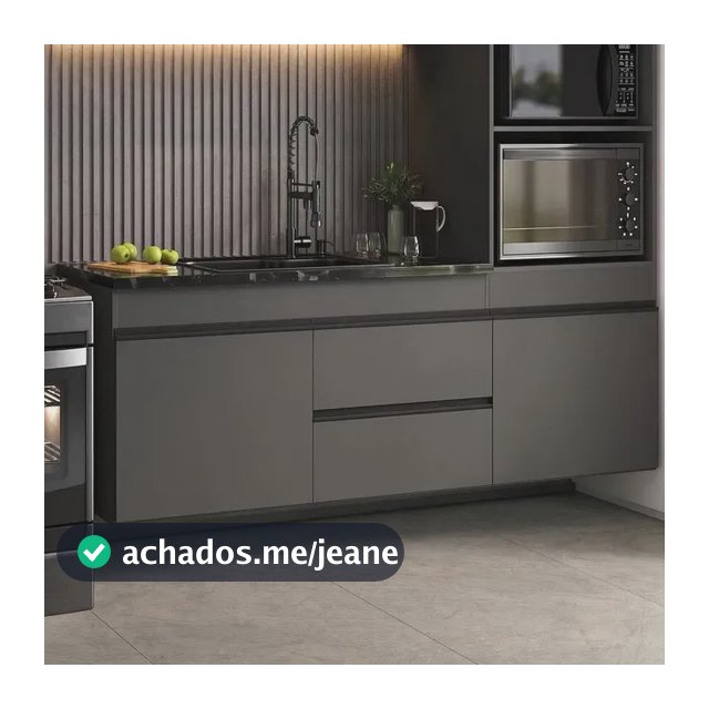 Armário de Cozinha Modulada Completa Suspensa 251,5cm Milano Multimóveis MP2405