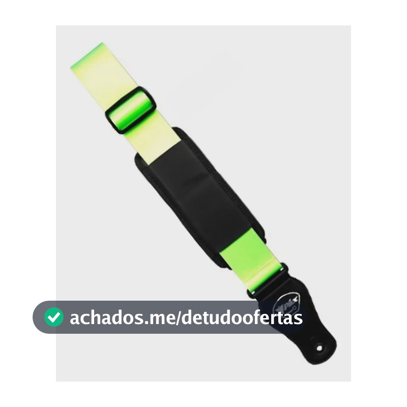 Correia Phx C Ombreira E Porta Palheta Violão Guitarra Baixo Cor Verde Listras