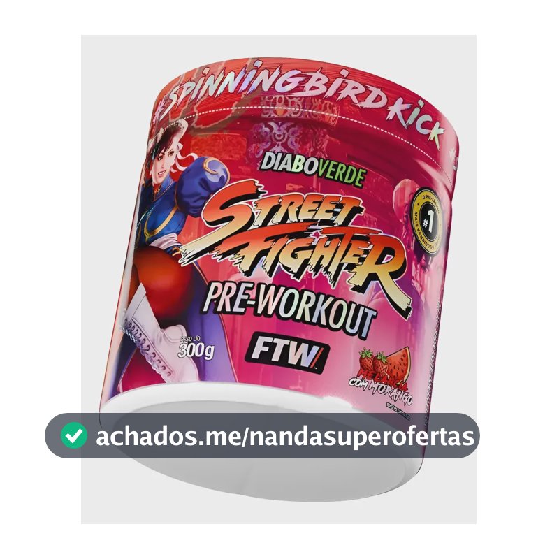 Pré Treino Dv Street Fighter 300g Morango Com Melancia - Ftw Morango Com Melancia
