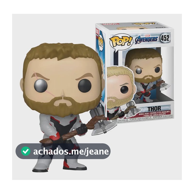 Boneco Funko Pop! Colecionável Marvel Vingadores Heróis