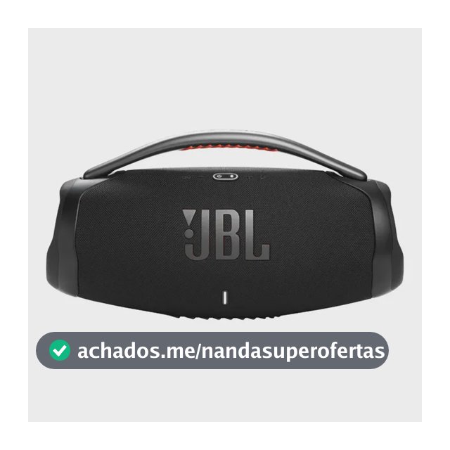 Caixa De Som Boombox 3 Bluetooth Preta Jbl