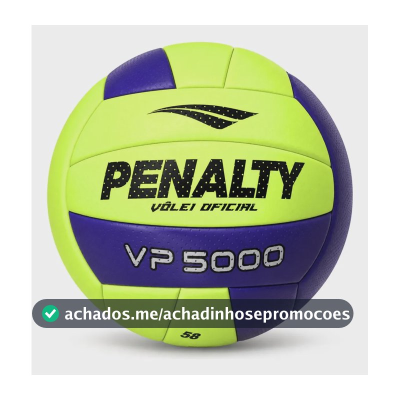 Bola de Vôlei VP 5000 Amarelo e Roxo Penalty