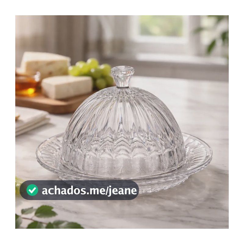 Queijeira Cristal Lyor Renaissance Transparente