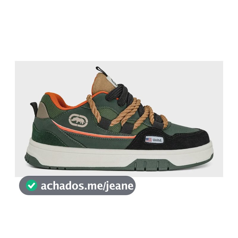 Tênis Ecko Memphis Original Masc/fem - Várias Cores + Nf Verde/preto 38 Br