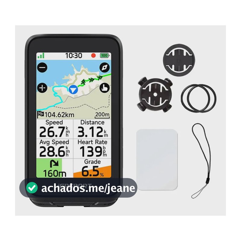 Gps Bike Igpsport Binavi Air Touch Screen Bluetooth Preto Preto