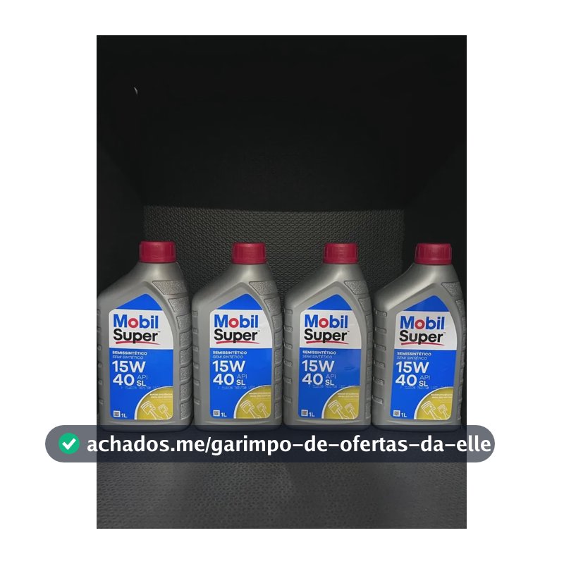 Kit 4 Óleos 15w40 Semissintético Mobil Super Api Sl Carro