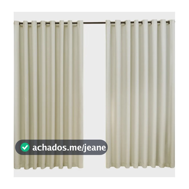 Cortina Blecaute Americana de Tecido Palha 5m x 3m para Sala e Quarto